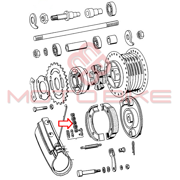 Veriga  kmc 415 - 102  povezave tomos