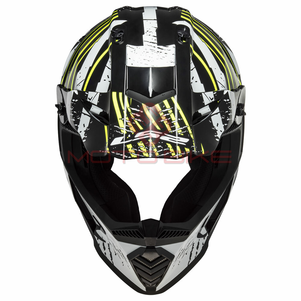 Kaciga ls2 cross mx437 fast verve crno bela xl