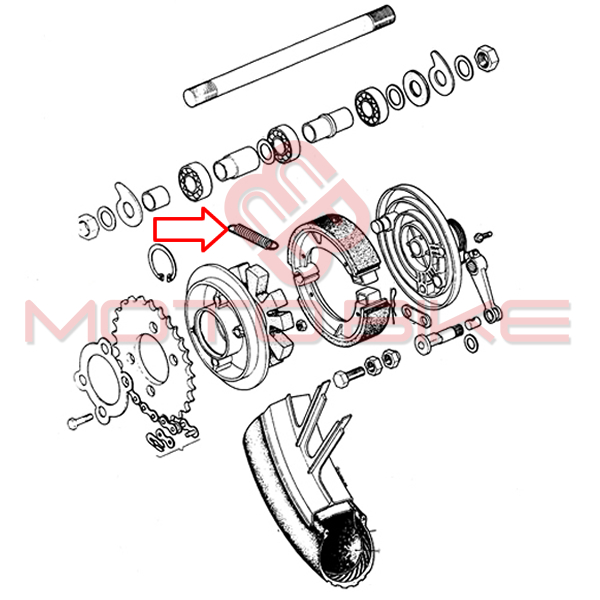 Vzmet   obloge  tomos bt. t15 prednje e90