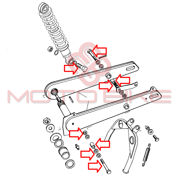 Vijki  amortizera tomos apn. t14. 15 set