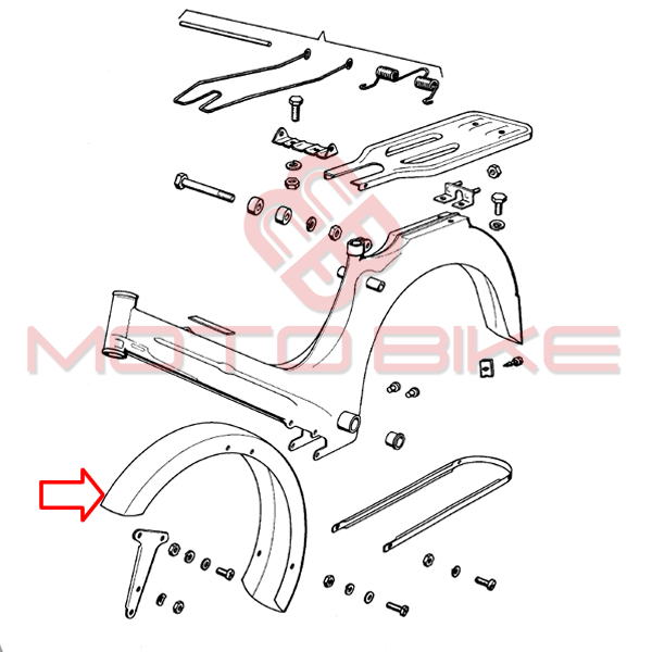 Sprednji blatnik apn4 pvc tomos-replika