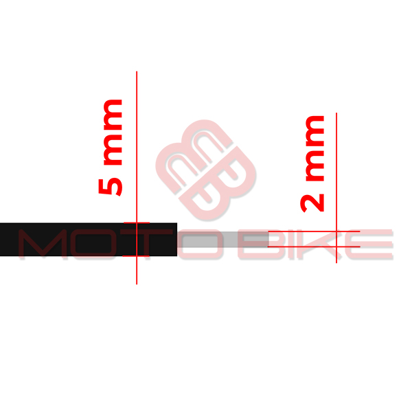 Kabel svecice 7 mm 12v crni italy 0,5m