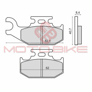 Disk plocice Suzuki LT-A KINGQUAD 450-750 2007-2012 RMS