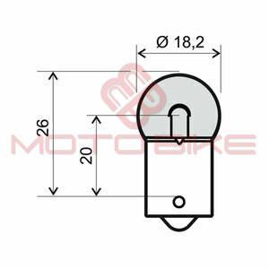 Sijalica 12V 10W zuta RMS