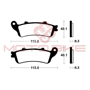 Brake pads MA221 ( VCP10749 ) Tecnium