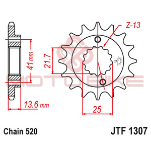 Lancanik prednji JT  JTF1307-15-50-32050 (520)15 zuba