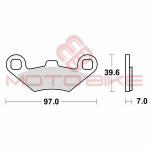 Zavorne ploscice TRW MCB761SI(SINTER)